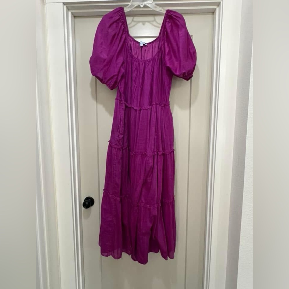 ANTONIO MELANI Magenta Long Sleeve Dress